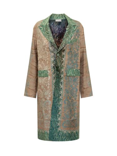 Silk Coat With Floral Pattern - Pierre-Louis Mascia - Modalova
