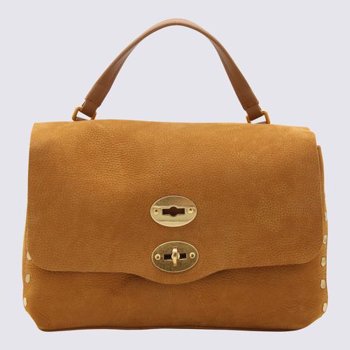 Brown Leather Postina S Top Handle Bag - Zanellato - Modalova