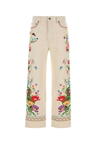 Melange Ivory Denim Jeans - Valentino Garavani - Modalova