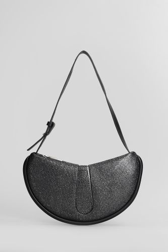 Ebe Strass Shoulder Bag In Black Faux Leather - THEMOIRè - Modalova