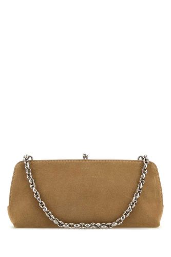 Beige Suede Goji Shoulder Bag - Jil Sander - Modalova