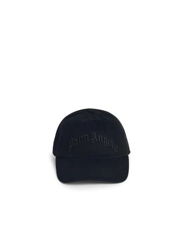 Palm Angels Black Cotton Hat - Palm Angels - Modalova