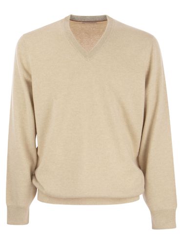 Cashmere V-neck Sweater - Brunello Cucinelli - Modalova