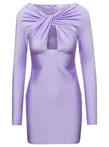 Mini Lavender Dress With Twisted Cut-out Detail In Stretch Polyamide Woman Dress - Coperni - Modalova