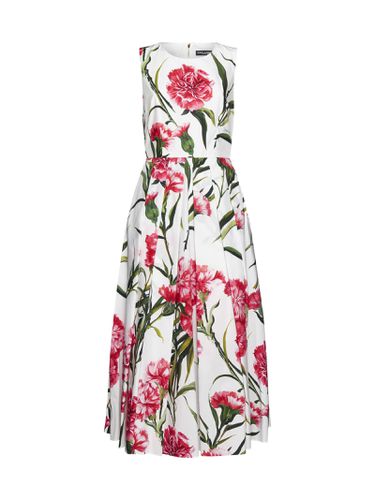 Printed Cotton Dress - Dolce & Gabbana - Modalova