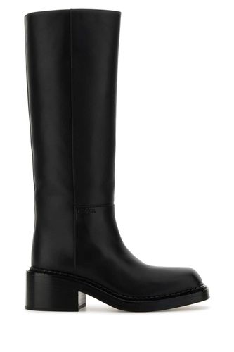 Prada Black Leather Boots - Prada - Modalova