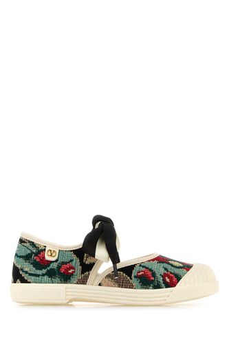 Embroidered Canvas Slip Ons - Valentino Garavani - Modalova