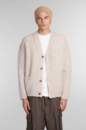 Laneus Cardigan In Beige Wool - Laneus - Modalova