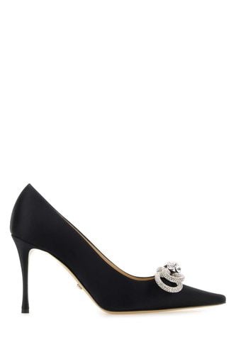 Mach & Mach Black Satin Pumps - Mach & Mach - Modalova