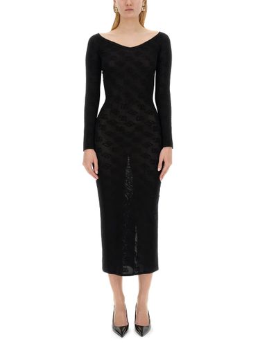 Jacquard Logo Sheath Dress - Dolce & Gabbana - Modalova