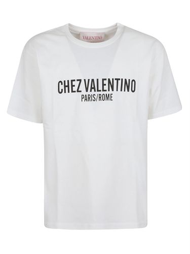 T-shirt Chez Valentino Cotton Jersey - Valentino Garavani - Modalova