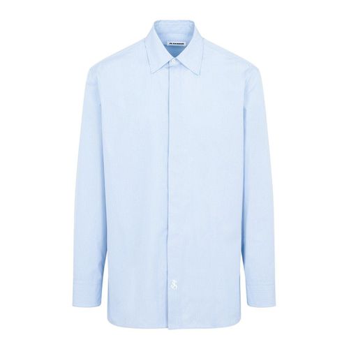 Logo Embroidered Long-sleeved Shirt - Jil Sander - Modalova