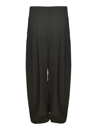 Wide Leg Plain Trousers - Alessandro Vigilante - Modalova