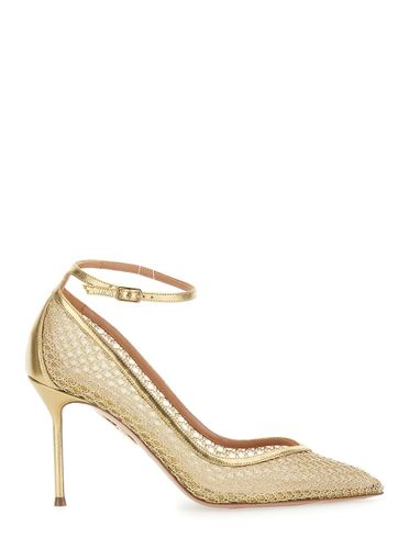 Metallic Pumps With High Stiletto Heel In Mesh - Aquazzura - Modalova