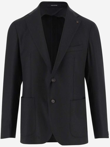 Stretch Wool Single-breasted Jacket - Tagliatore - Modalova