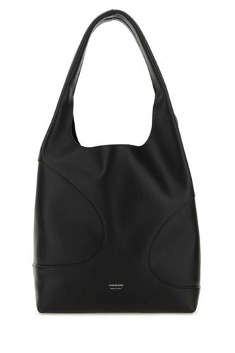 Black Leather Shoulder Bag - Ferragamo - Modalova