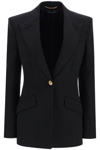 Versace Wool Single-breasted Blazer - Versace - Modalova