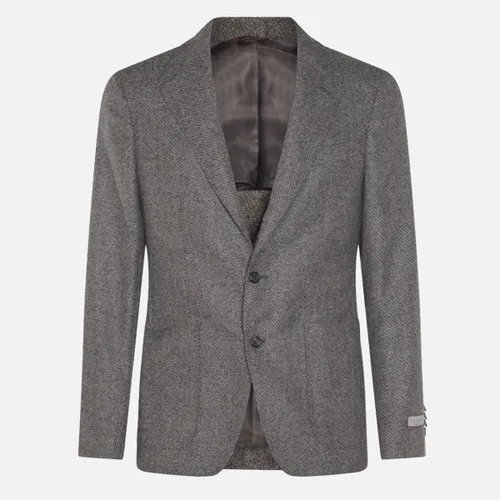 Canali Grey Wool Blazer - Canali - Modalova