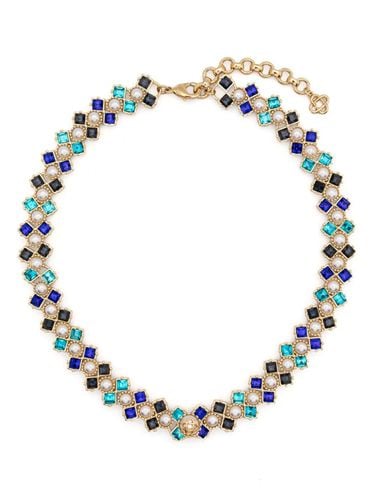 Crystal And Pearls Necklace - Casablanca - Modalova