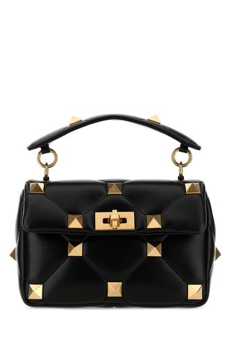 Nappa Leather Medium Roman Stud Handbag - Valentino Garavani - Modalova