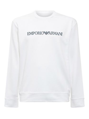 Logo Print Long-sleeved Sweatshirt - Emporio Armani - Modalova
