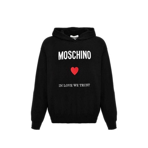 Couture In Love We Trust Hooded Sweatshirt - Moschino - Modalova