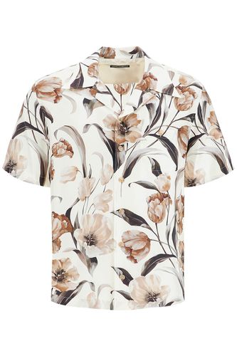 Silk Tulip Print Hawaiian Shirt Set - Dolce & Gabbana - Modalova
