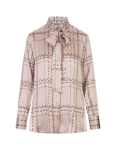 Kiton Light Pink Printed Silk Shirt - Kiton - Modalova