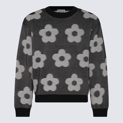 Grey Cotton Flower Spot Jumper - Kenzo - Modalova