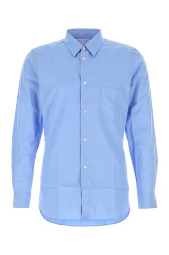 Cerulean Blue Poplin Shirt - Comme des Garçons Shirt - Modalova