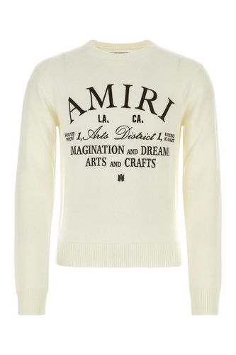 Ivory Wool Blend Arts District Sweater - AMIRI - Modalova