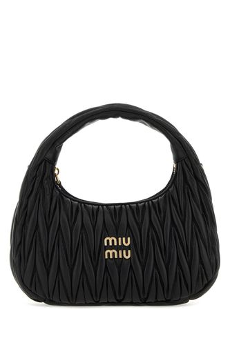 Black Nappa Leather Miu Wander Handbag - Miu Miu - Modalova