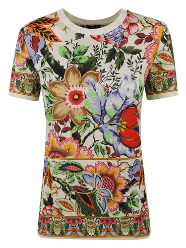 Etro Floral Print T-shirt - Etro - Modalova
