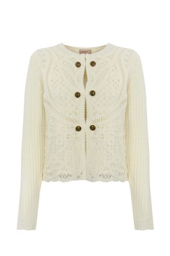 TwinSet Crochet Wool Knit Jacket - TwinSet - Modalova