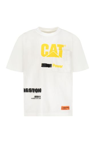 X Cat Printed Cotton T-shirt - HERON PRESTON - Modalova