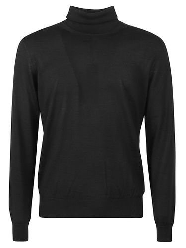 Turtleneck Plain Ribbed Pullover - Zegna - Modalova