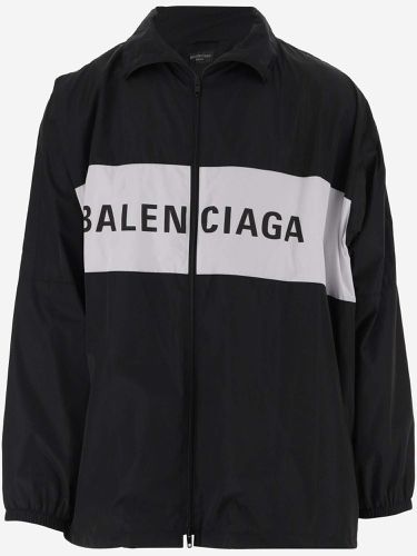 Balenciaga Nylon Jacket With Logo - Balenciaga - Modalova