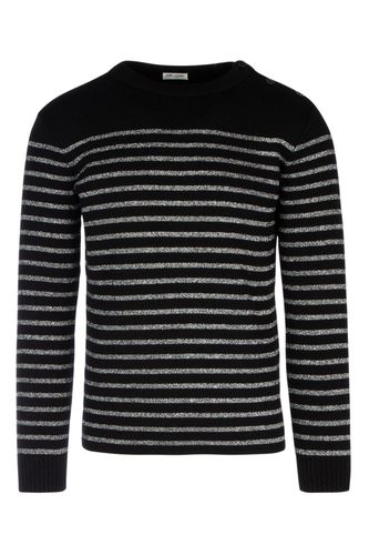 Saint Laurent Striped Sweater - Saint Laurent - Modalova