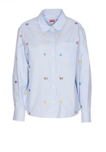 Kenzo Printed Cotton Shirt - Kenzo - Modalova