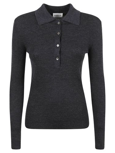 Parosh Leila Ribbed Polo Jumper - Parosh - Modalova