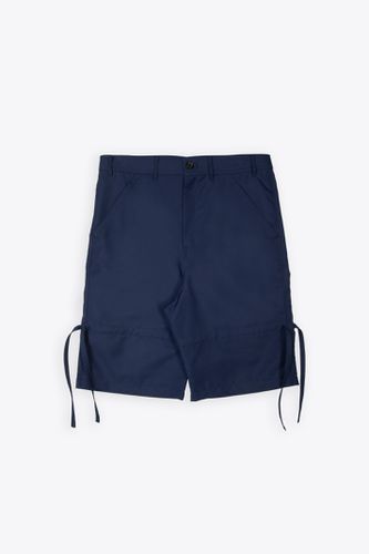 Mens Pants Woven Blue Baggy Shorts With Ribbons Detail - Comme des Garçons Shirt Boy - Modalova