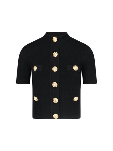 Cardigan With Decorative Buttons - Balmain - Modalova