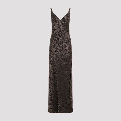 Leopard Jacquard Long Dress - Alexander McQueen - Modalova