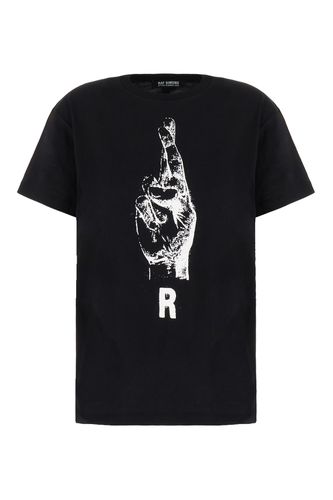 Raf Simons Black Cotton T-shirt - Raf Simons - Modalova