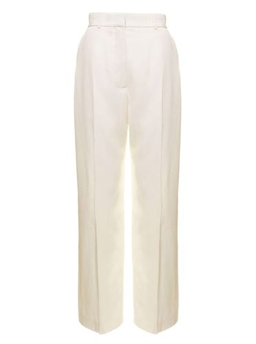 Wide Leg Tailored Trousers In Silk Blend Woman - Casablanca - Modalova