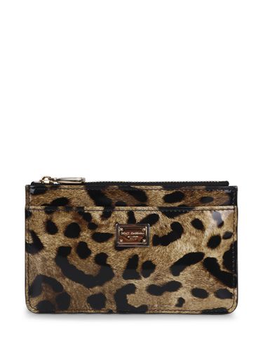 All-over Leopard-print Wallet - Dolce & Gabbana - Modalova