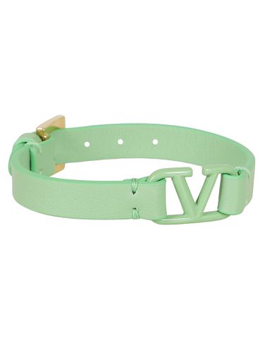 Leather Bracelet Vlogo Signature - Valentino Garavani - Modalova