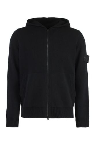 Knitted Full Zip Hoodie - Stone Island - Modalova