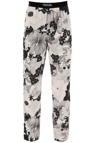 Pajama Pants In Floral Silk - Tom Ford - Modalova
