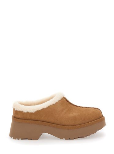 New Height Mule With Brown Suede Womens Embossed Stitching Detail - UGG - Modalova